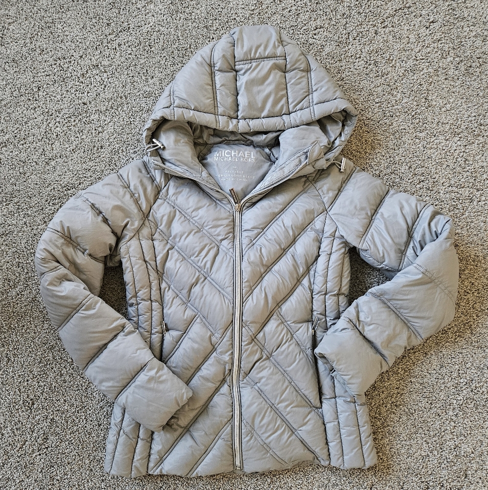 Michael Kors Gray Quilted Women's Jacket